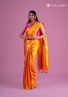 Mustard Yellow Banarasi Silk Weave Saree