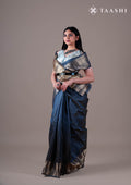 Grey Zari All Over Butta Tussar Saree - Taashi