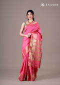Pink All Over Butta Tussar Saree - Taashi
