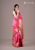 Pink All Over Butta Tussar Saree - Taashi