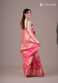 Pink All Over Butta Tussar Saree - Taashi