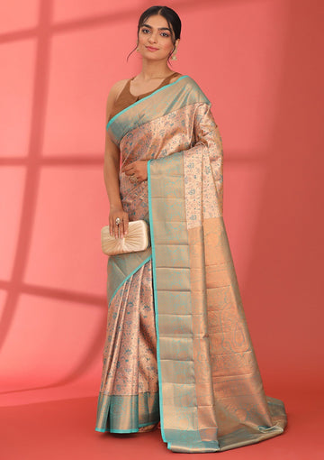 Dual Colour Silk Kanjivaram Saree