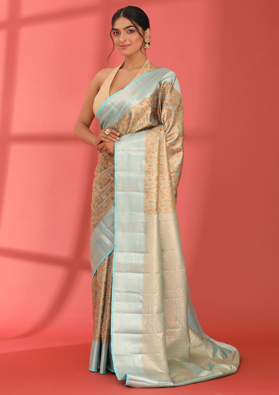 Dual Colour Silk Kanjivaram Saree