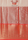 Copper And Red Kanchipuram Saree - Taashi