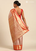 Copper And Red Kanchipuram Saree - Taashi