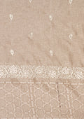 Grey EmbroideRed Cut Work And Printed Border Saree - Taashi