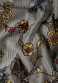 Grey Kalamkari Tussar Saree - Taashi