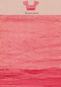 Zari Striped Dark Pink And Pink Tussar Saree - Taashi