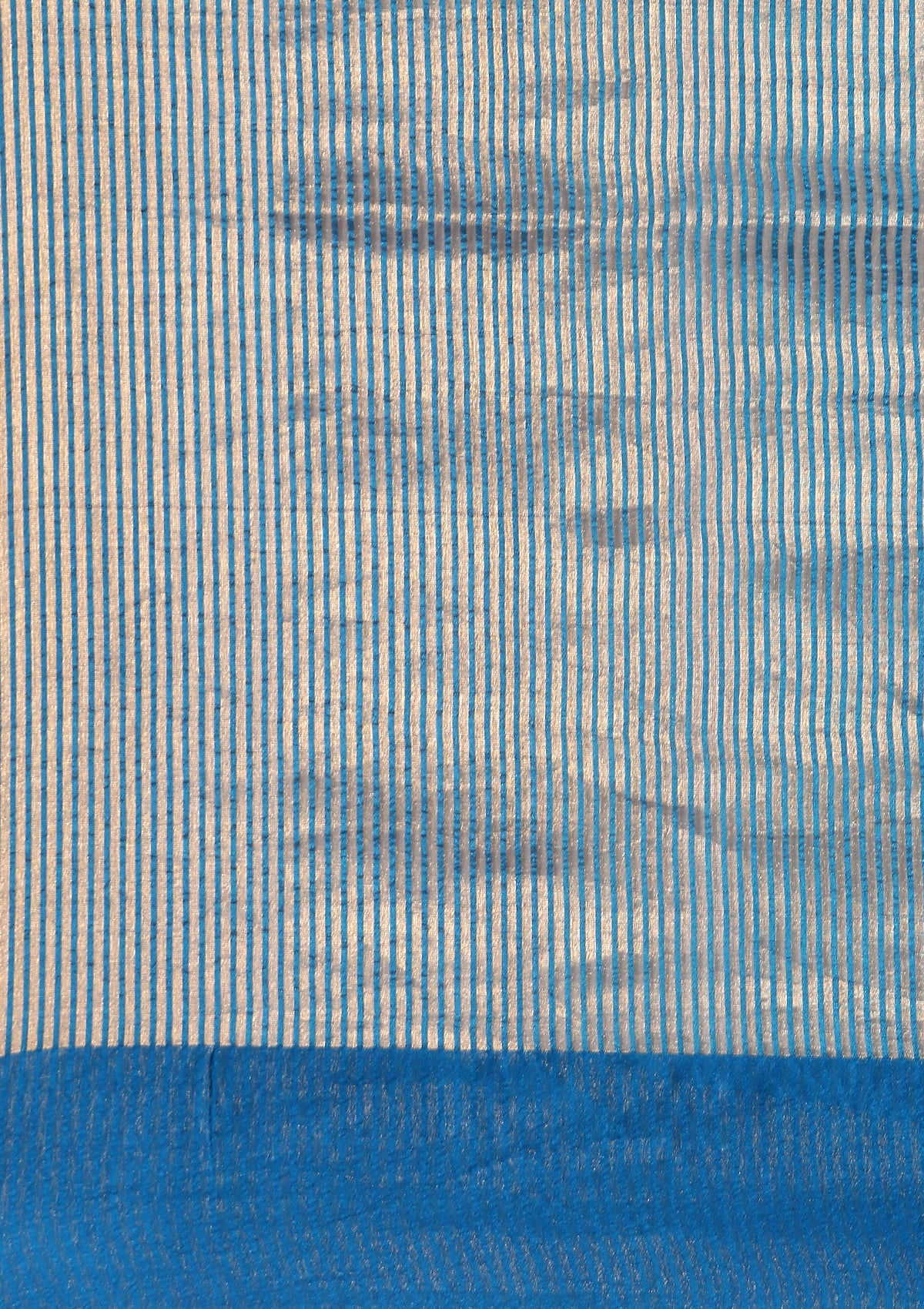 Dark Green, Dark Blue And Golden Striped Party Wear Tussar SareeÂ  - Taashi