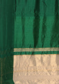 Dark Green, Dark Blue And Golden Striped Party Wear Tussar SareeÂ  - Taashi