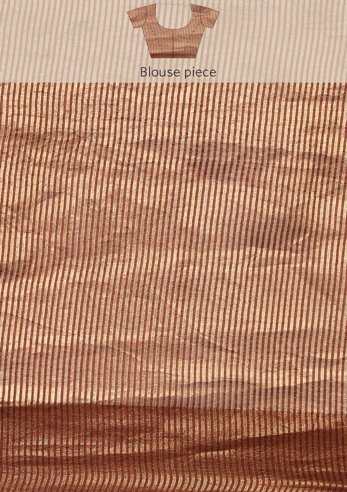 Zari Striped Multicolor Tussar Saree - Taashi