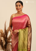 Zari Striped Multicolor Tussar Saree - Taashi