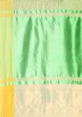 Zari Striped Green And Green Tussar Saree - Taashi