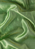 Zari Striped Green And Green Tussar Saree - Taashi