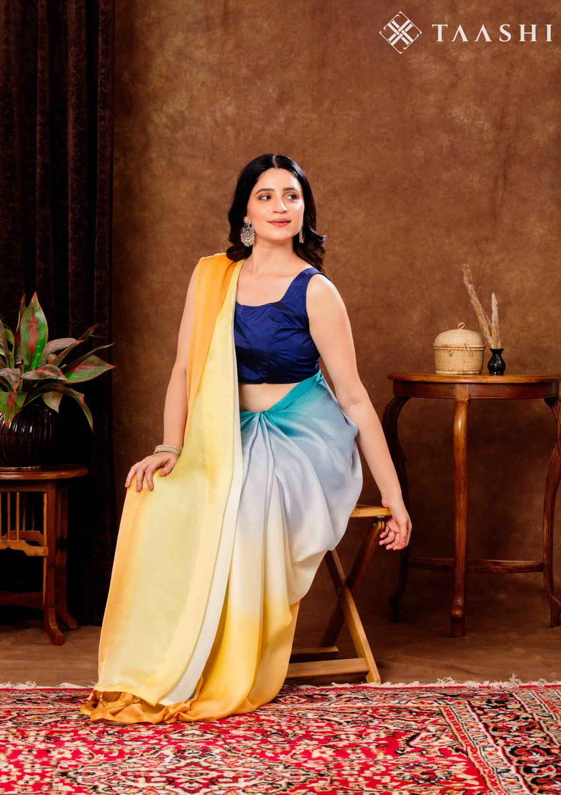 Ombre Saree