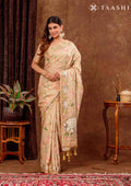 Golden Pichwai Art InspiRed Tussar Saree - Taashi