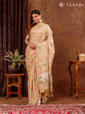 Golden Pichwai Art InspiRed Tussar Saree - Taashi