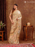 Golden Pichwai Art InspiRed Tussar Saree - Taashi