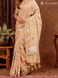 Golden Pichwai Art InspiRed Tussar Saree - Taashi