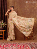 Golden Pichwai Art InspiRed Tussar Saree - Taashi