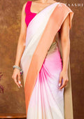 Ombre Blended Colors Crepe Saree - Taashi