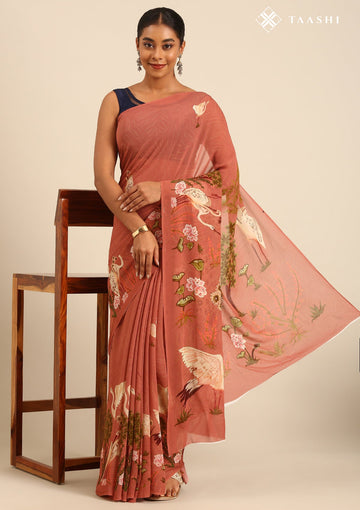 Terracotta Crane Drape