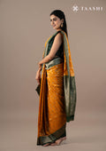 Yellow Zari Woven Georgette Saree - Taashi
